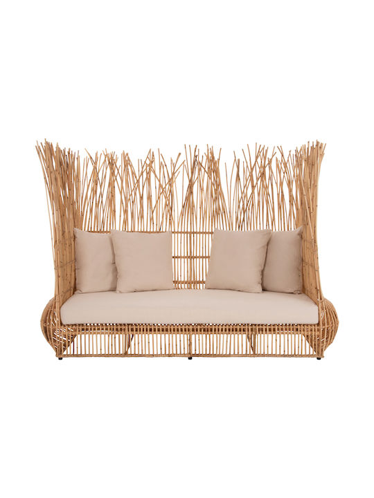Canapea cu două locuri Exterior Rattan cu Perne 200x120x142cm Canapea cu două locuri Exterior Rattan cu Perne 200x120x142cm