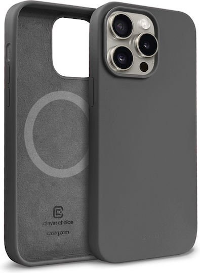Crong Color Back Cover Σιλικόνης Γκρι (iPhone 15 Pro)