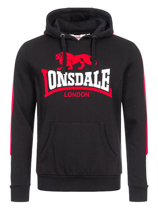 Langwell Φούτερ με Κουκούλα Black/Red/White