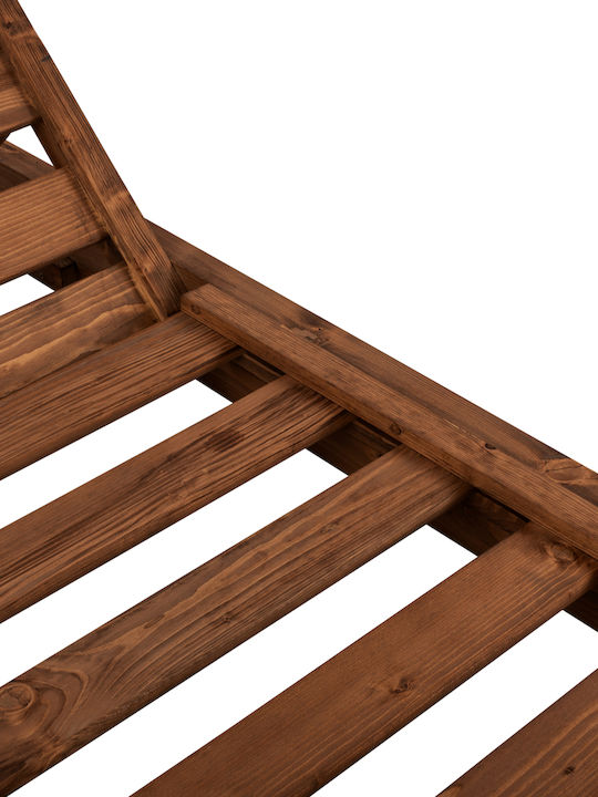 Șezlong Lemn Carpi 204x77.5x29cm
