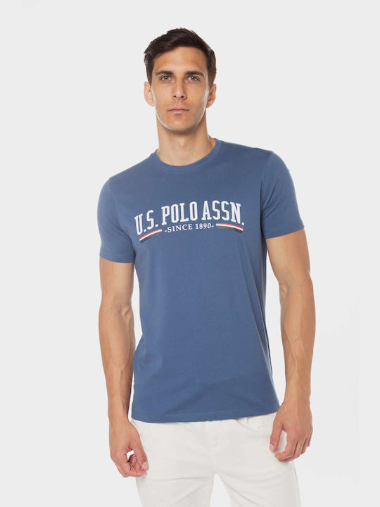 U.S. Polo Assn. Herren Kurzarmshirt Blau