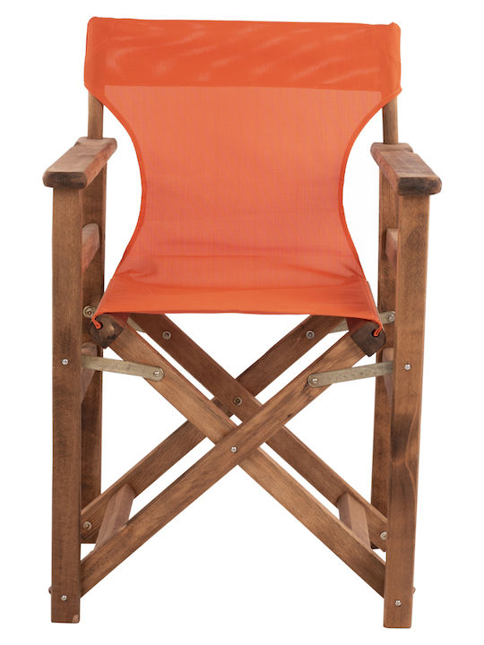 Director's Chair Wooden Limnos Orange 1pcs 57x54x88.5cm.