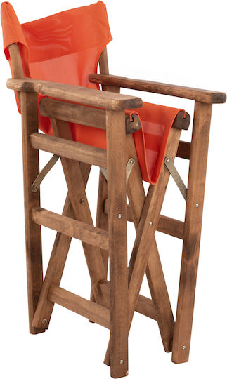 Director's Chair Wooden Limnos Orange 1pcs 57x54x88.5cm.
