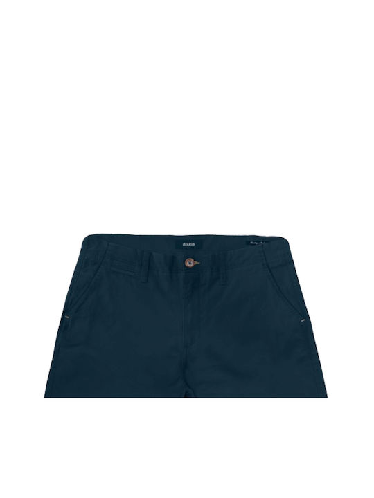 Double Men's Shorts Chino dark blue