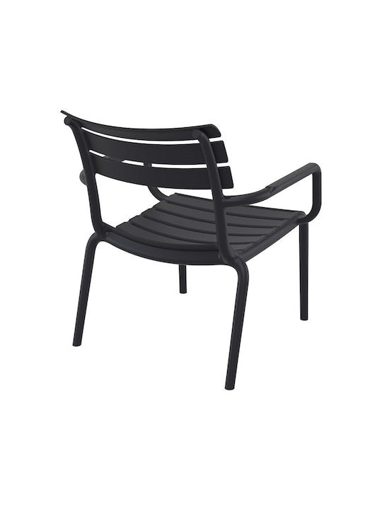 Outdoor-Stuhl Polypropylen Paris Lounge Black