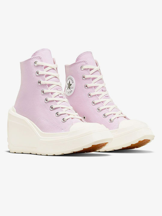 Converse De Luxe Wedge Γυναικεία Sneakers Λιλά