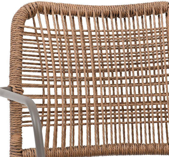 Fylliana Gartenstühle Rattan Leana Braune 56x59x80cm
