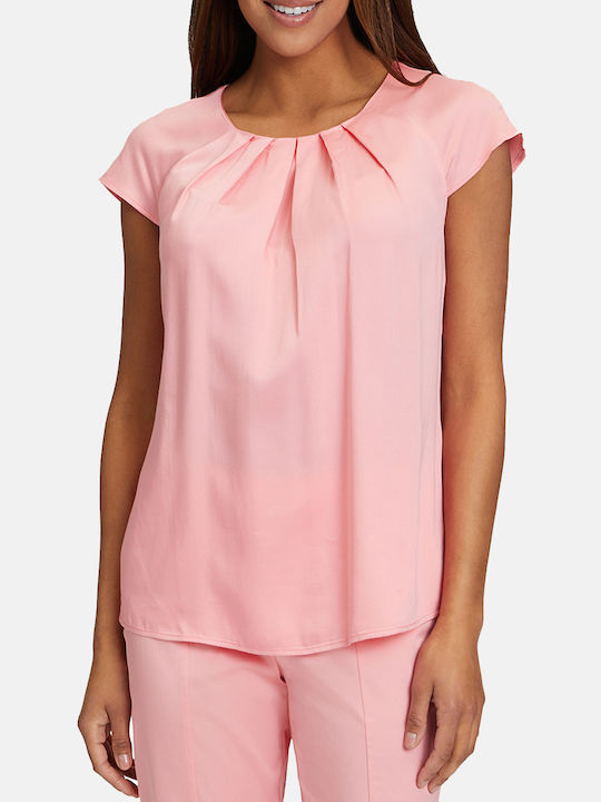 Betty Barclay Women's Blouse Short Sleeve Pink