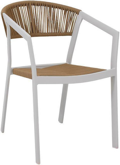Djenne Outdoor Chair White 57x61x81cm Djenne Outdoor Chair White 57x61x81cm