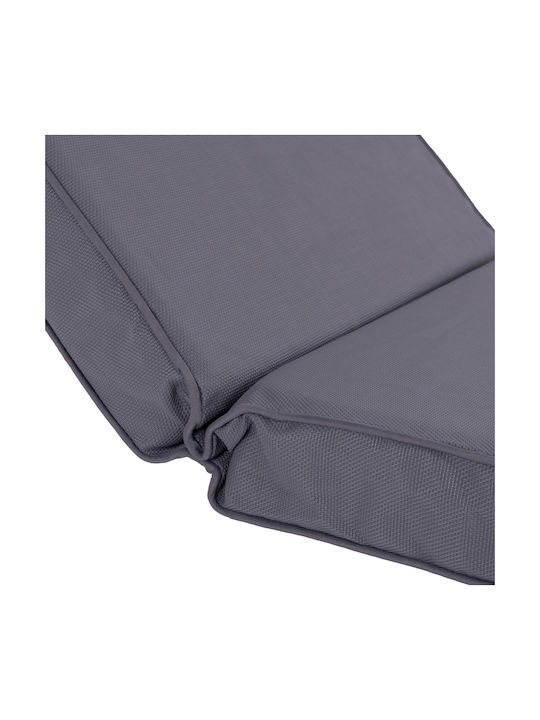 HomeMarkt Sunbed Cushion with Backrest Sifnos Grey 78x78cm