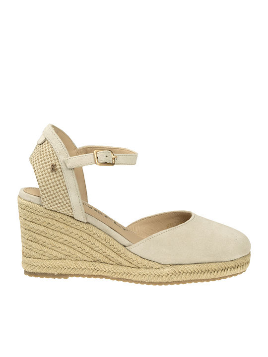 Platforme Dama De Vară Tip Espadrile Bej