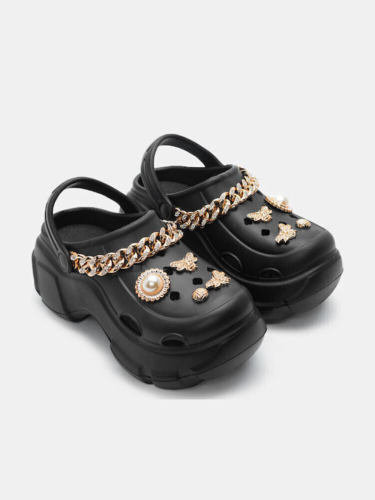 Luigi Damen Clogs Schwarz
