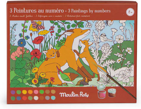 Creative Set Paint By Numbers Garden Moulin Roty