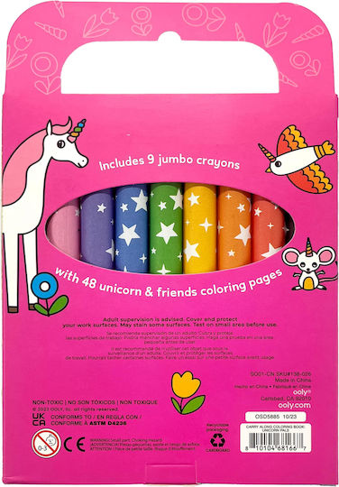 Coloring Set Colored Pencils Portable Unicorns