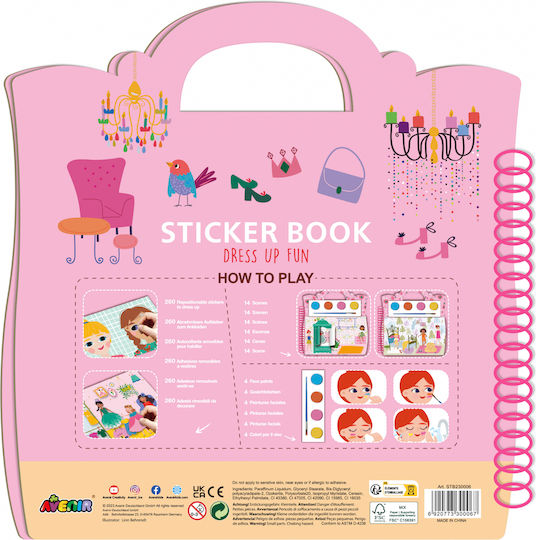 Avenir Stickers Dress Up Fun for Children 3+ years Years