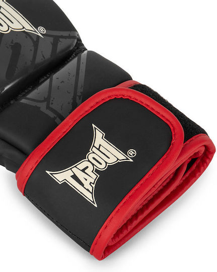 Tapout Γάντια ΜΜΑ από Συνθετικό Δέρμα Μαύρα