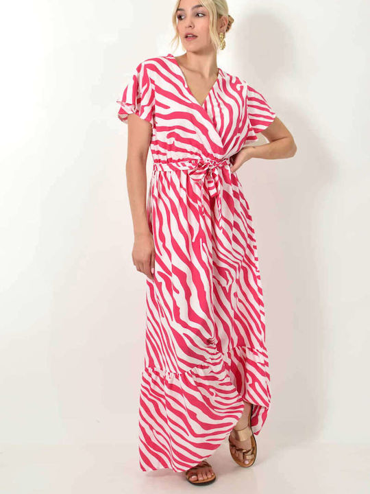 Potre Summer Maxi Dress Pink