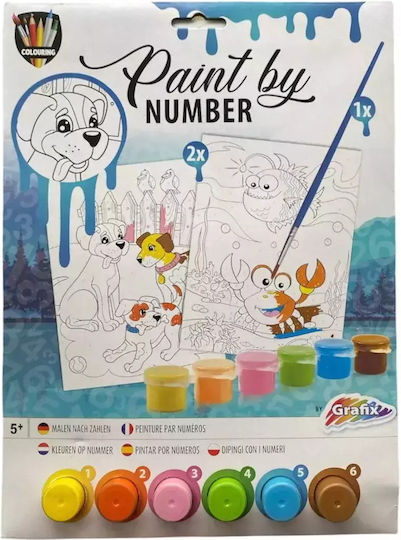 Grafix Malerei Puppies And The Aquatic World für Kinder 5+ Jahre+ Jahre
