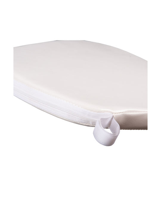 HomeMarkt Perna Scaunului De Grădină Tiffanys Potcoavă Albă 40x40cm