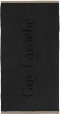 Guy Laroche Beach Towel Cotton Slim Black 180x90cm.