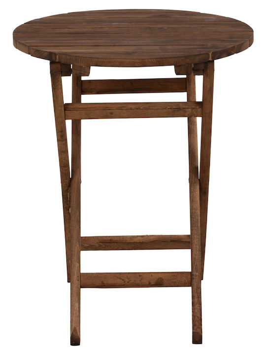 Wooden Masa pentru spații exterioare mici Pliabil Limnos 60x60x76buc