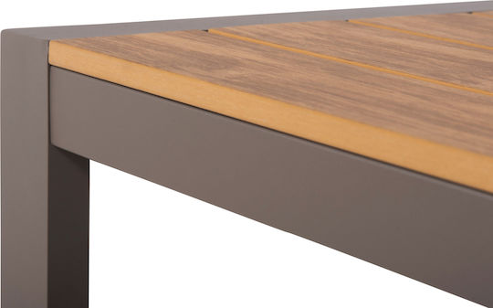 Garten- und Terrassentisch Aluminium Goya Champagner 160x80x75cm
