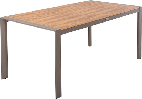 Garten- und Terrassentisch Aluminium Goya Champagner 160x80x75cm