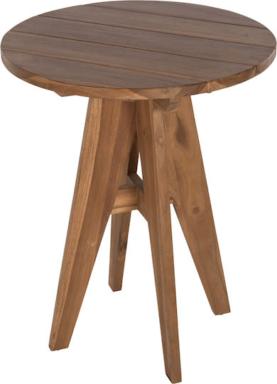 Garden & Terrace Table for Small Outdoor Spaces from Teak Natural 60x60x75cm