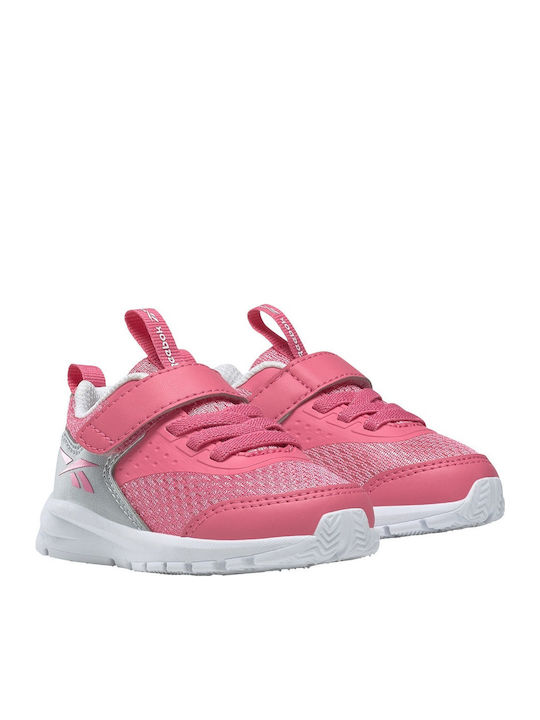 Rush Runner Rush Runner Kids Sports Shoes Running with Hoop & Loop Closure Astro Pink / Silver Metallic / Cloud White