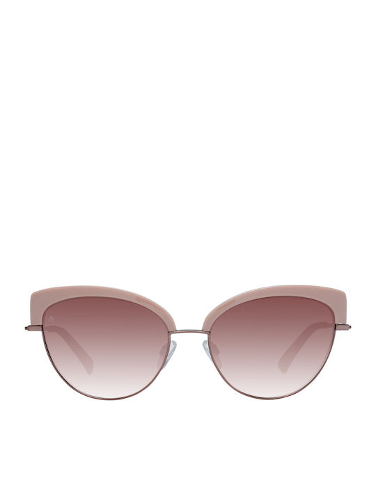 Rodenstock Sunglasses Ροζ Χρυσά with Metal Frame & Pink Lens