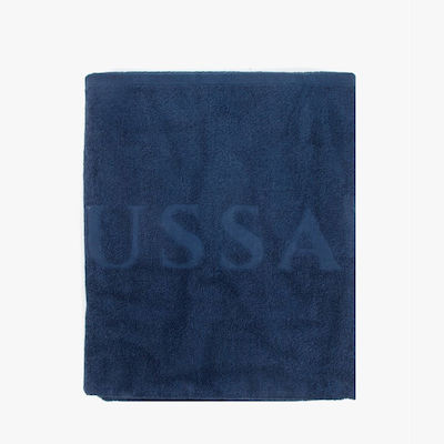 Cotton Towel Trussardi Tru2mtw01f-bl14 170 X 90 Cm Blue