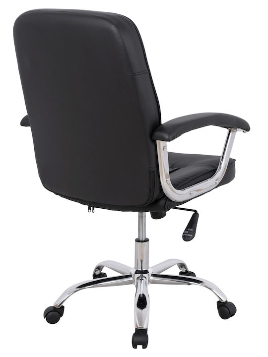 Rylie Reclining Office Chair with Fixed Arms Black HomeMarkt