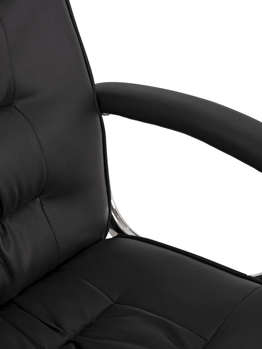 Rylie Reclining Office Chair with Fixed Arms Black HomeMarkt