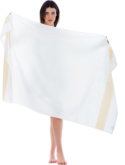 Beach Towel Cotton White 170x100cm.