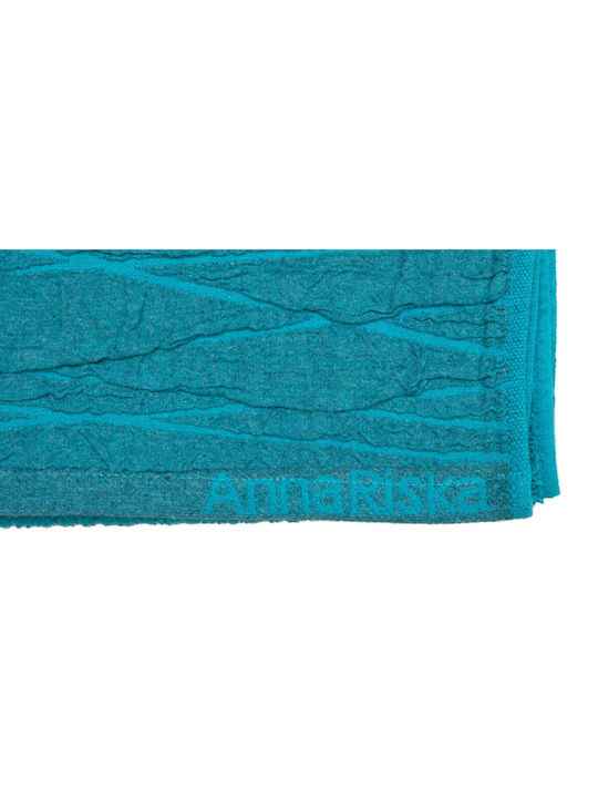 Anna Riska Facecloth Nefeli 50x100cm. 4 Lake Blue Weight 600gr/m²