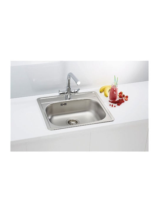 Alveus More 10 TEA Ένθετος Νεροχύτης Inox Μ56xΠ50cm Γκρι