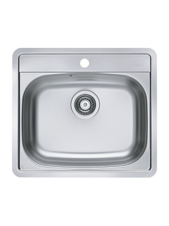 Alveus More 10 TEA Ένθετος Νεροχύτης Inox Μ56xΠ50cm Γκρι