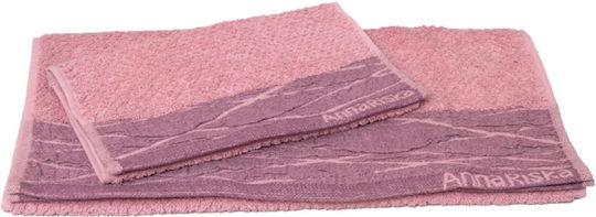 Anna Riska Πετσέτα Σώματος Nefeli 70x140εκ. Lilac Pink Βάρους 600gr/m²