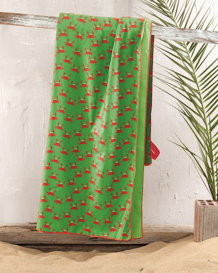 Rythmos Cramby Πετσέτα Microfiber Σώματος Πράσινη 160x90εκ.
