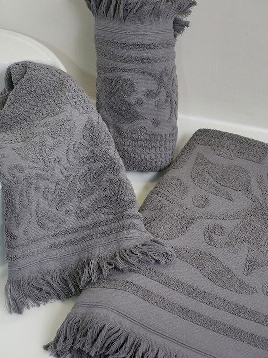 Sunshine Bath Towel Κρόσι 80x150cm. Dark Grey Weight 520gr/m²