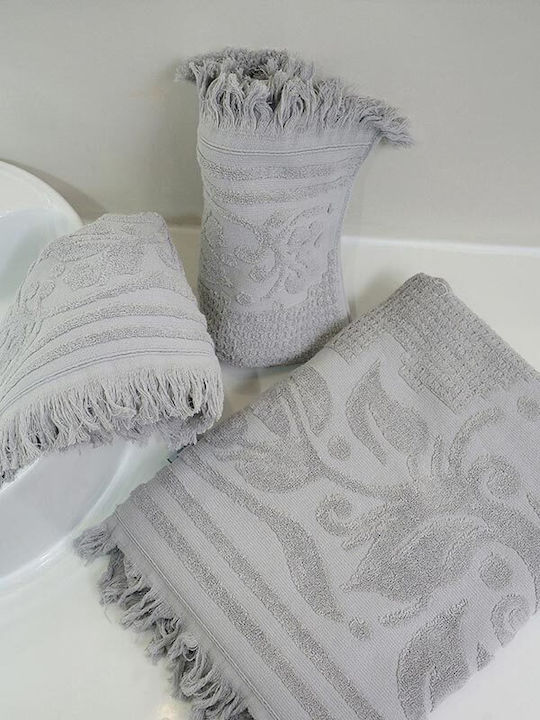 Sunshine Facecloth Κρόσι 50x90cm. Light Grey Weight 520gr/m²