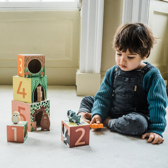 Orange Tree Toys Παιχνίδι Στοίβαξης από Ξύλο για 18+ Μηνών