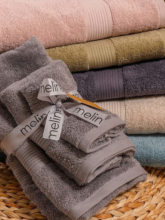 Melinen 3pc Bath Towel Set Kenzo Anthracite Weight 450gr/m²