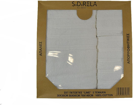 Sidirela Σετ 3τμχ Λευκό