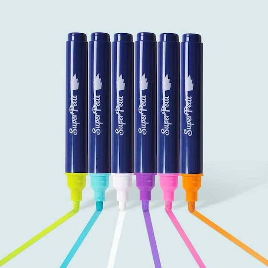 6 Washable Markers Windows Mirrors