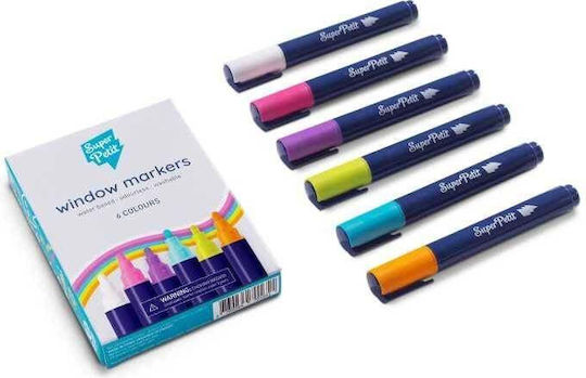 6 Washable Markers Windows Mirrors