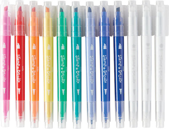 Double-ended Markers Stamp-a-doodle Stamps Set 9 Colors 3 Color-changing Pens
