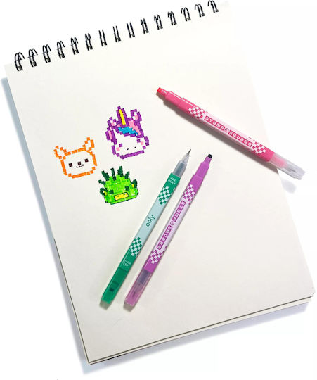 Double-ended Markers Square Stamp Thin Tip Set 12