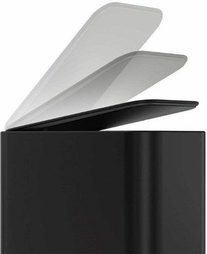Simplehuman Inox Καλαθάκι Μπάνιου 5lt Μαύρο