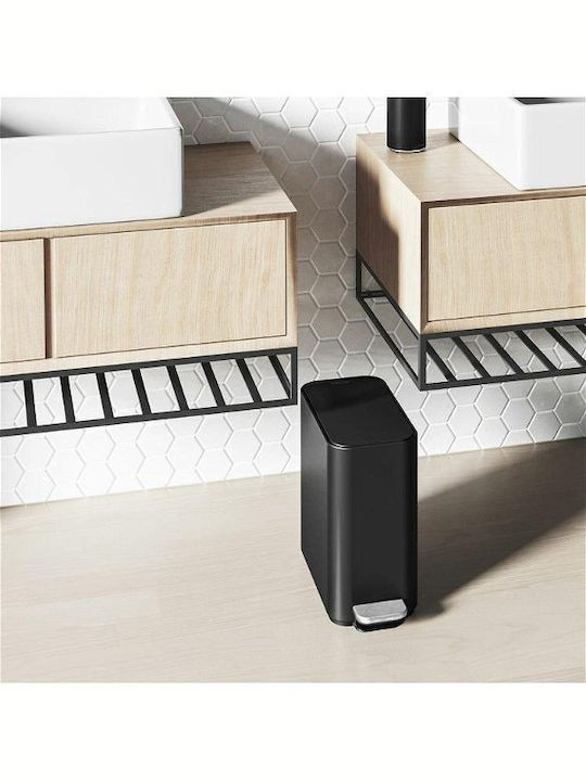 Simplehuman Inox Badezimmer Mülleimer 5Es Schwarz